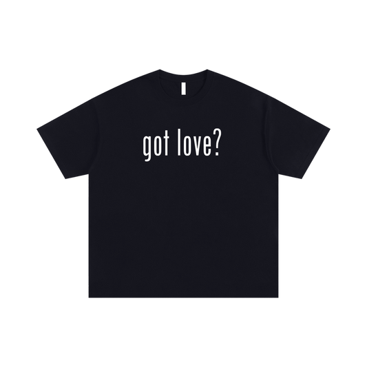 "Got Love?"  Black Unisex T-shirt